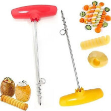 Lot de 2 spiraliseurs manuels pour légumes et fruits - Coupe-légumes et pommes de terre manuel