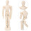 3Pcs 4,5 polegadas de madeira conjunto de manequin unido para artistas, modelo de desenho de madeira flexível 6