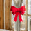 2pcs grande bow tie árvore de Natal decorações coroa arco 6
