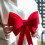 2pcs grande bow tie árvore de Natal decorações coroa arco 4