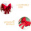 2pcs grande bow tie árvore de Natal decorações coroa arco 8
