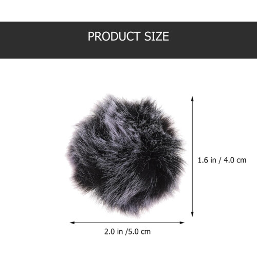 4pcs Microfone pára-brisa Microfone Máscara Escudo Pelo Artificial Splash-proof Vento Muff Protegendo Microfone 1
