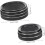 3pcs preto carro ar condicionado interruptor botão aneis de corte compatível 2