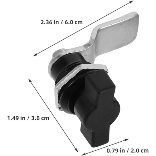 4pcs T-Handle Cam Lock Locks Set com liga de zinco e construção ABS 1