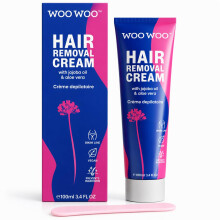WooWoo Tame It! Natural Intimate Hair Removal Cream - Painless Vegan Hair Remover for Sensitive Skin - Depilatory for Genitals, Bikini, Legs & Bum - W