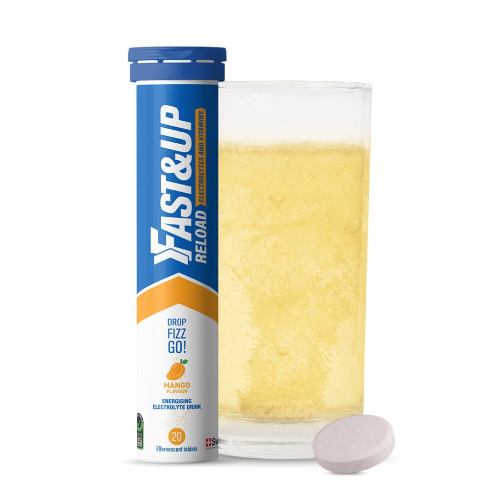 Fast&Up Reload - Energising Electrolyte Drink - Mango Flavour - 20 Effervescent