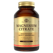 Solgar Magnesium Citrate Tablets - Supports The Nervous System, Energy Release,