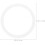 50pcs White Plastic Macrame Hoops 5cm para DIY Dreamcatcher Crafting e Wreath Making Supplies 2