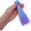 Extensões de cabelo de boneca de cor gradiente 6pcs tiras retas resistentes à alta temperatura 4