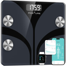 Scales for Body Weight and Fat Percentage with App & Bluetooth, High Precision 0.1lb Digital Bathroom Scales, Analyzes 13 Body Composition Data (Weig