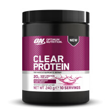 Optimum Nutrition Clear Whey Isolate, 20g Whey Protein Isolate,Blackcurrant, Zer