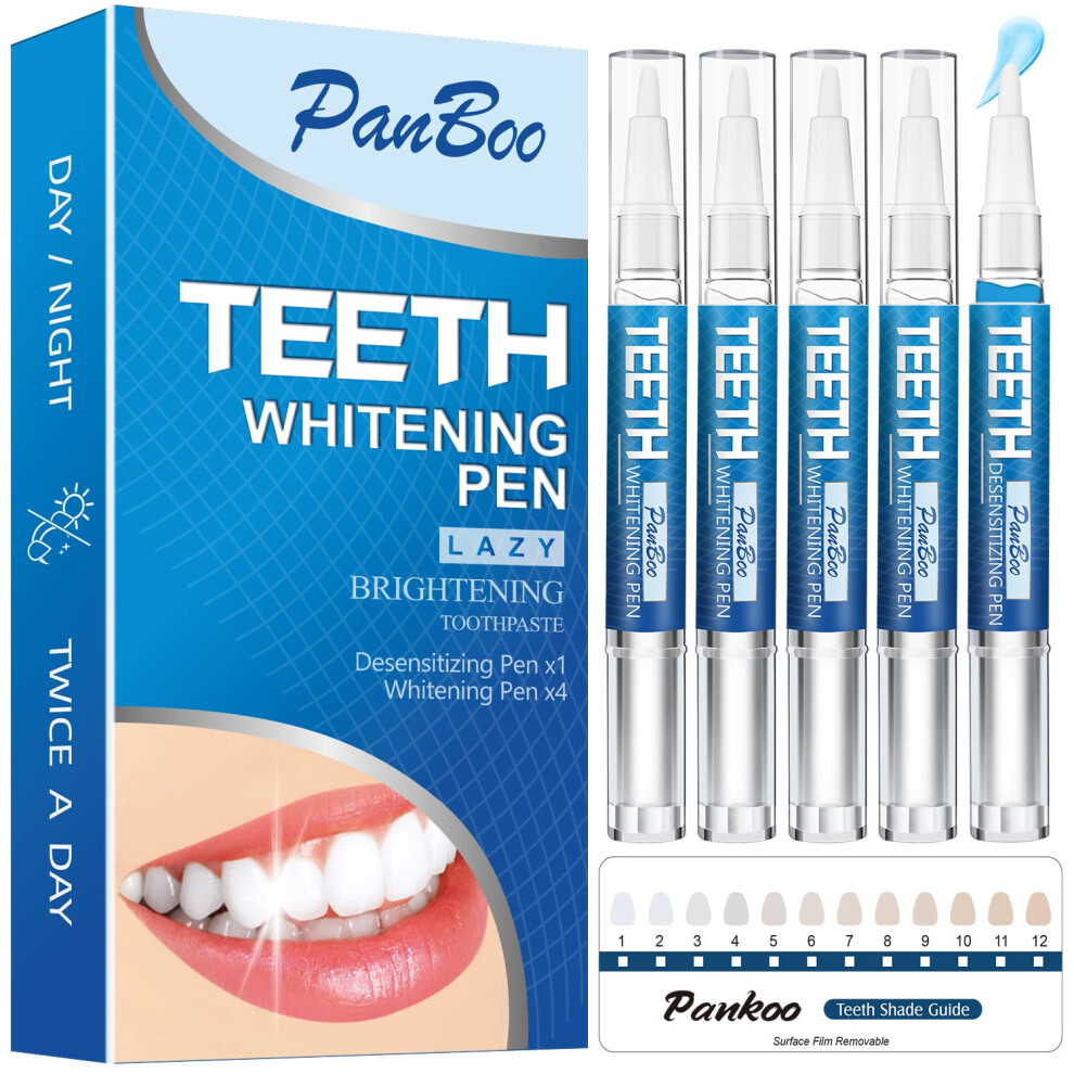 Pankooteeth Teeth Whitening Pen Kit, Enamel-Safe Formula, No Pain For Sensitive Teeth, Fast