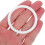 50pcs White Plastic Macrame Hoops 5cm para DIY Dreamcatcher Crafting e Wreath Making Supplies 4