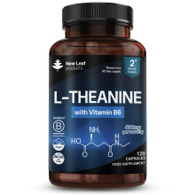 L Theanine Enriched with Vitamin B6 - High Strength L-Theanine Capsules 400mg Na
