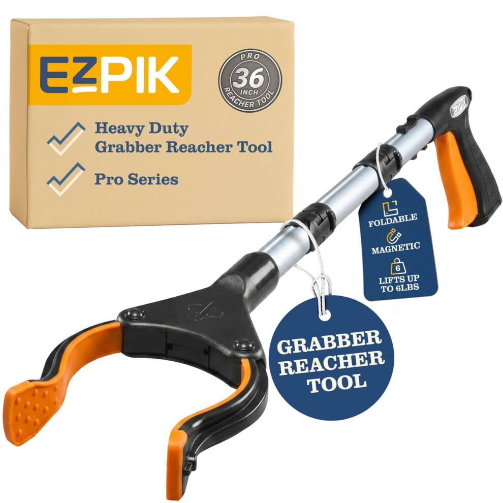 Ezpik 36" Litter Pickers Long Handled Grabber For Disabled - Extension Picker Up