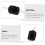 Mini travamento micro botão de pressionamento interruptor ABS material de metal 50pcs preto 3