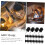 Mini travamento micro botão de pressionamento interruptor ABS material de metal 50pcs preto 4