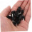 Mini travamento micro botão de pressionamento interruptor ABS material de metal 50pcs preto 8
