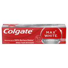 Colgate Max White Luminous Teeth Whitening Toothpaste 75ml, Removes Up to 100% o