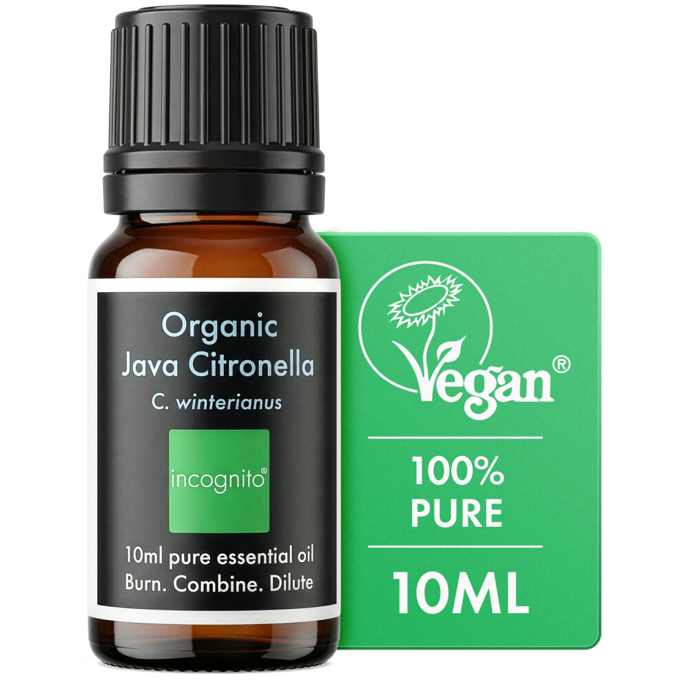 Incognito - Organic Java Citronella Oil - Mosquito Repellent Citronella Oil