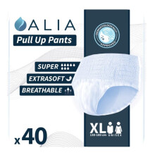 40 x ALIA Super EXTRA LARGE | Adult Incontinence Pull Up Pants | Men & Women Dis
