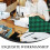 6pcs tema de Natal Plaid algodão Patchwork pano para DIY costura tecido material natal edredão 4