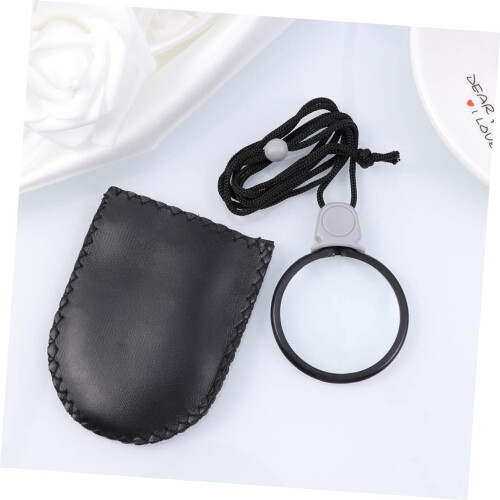 8pcs lupa portátil pingente lupa colar de vidro 2