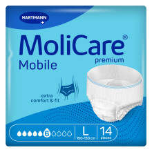 MoliCare Premium Mobile 6 Drops Size Large | Incontinence Pants for Women and Me