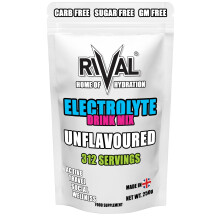 Electrolyte Powder Unflavoured – Zero Sugar Hydration Mix | 312 Servings | Keto,