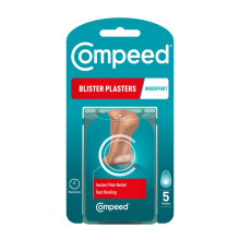 Compeed Underfoot Blister Plasters 5 Pack - Hydrocolloid Foot Treatment - Heal F