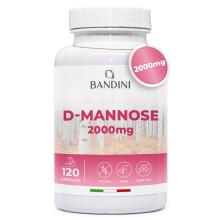 Bandini D-Mannose for Cystitis 2000 mg - Pure High Strength D Mannose - 120 Cap