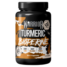 Warrior Turmeric Curcumin with Bioperine, 510mg – Turmeric and Black Pepper Caps