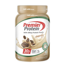 Premier Protein - Whey 100 percent Protein Powder - Café Latte - 680g