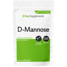 Your Supplements - D Mannose Pure Powder 200g | Natural & Non GMO | Vegetarian &