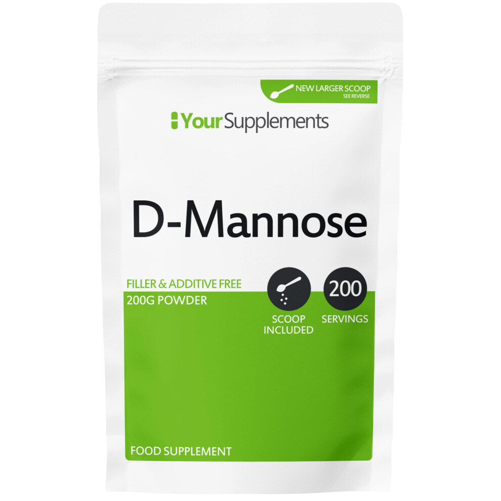 Yoursupplements Your Supplements - D Mannose Pure Powder 200G | Natural & Non Gmo | Vegetarian &