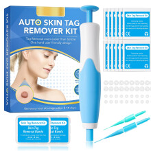 Skin Tag Remover Pens Kit with 2 Heads for Size 2mm-8mm with 40Pcs Removal Rubbe