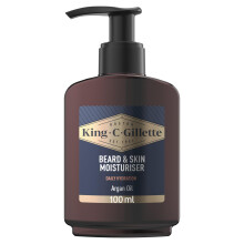 King C. Gillette Face & Stubble Moisturiser for Men, 100ml