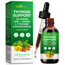 Thyroid Support Liquid Drops 60ml – Selenium, Zinc, Iodine, L-Tyrosine & Ashwaga