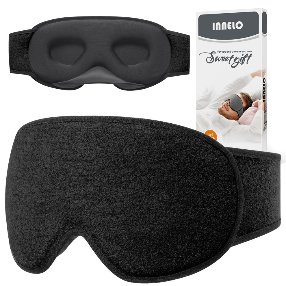 Photos - Facial Mask INNELO Sleep Eye Mask, Ultra Soft Breathable Sleeping Eye Mask with Adjustable S