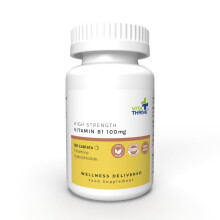 VitaThrive Vitamin B1 100mg Tablets – High Strength Thiamine Supplement for Ene