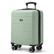 LUGG 15 Inch Jetset Lightweight Travel Cabin Bag ABS Shell Protection 45x36x20cm, Sage Green