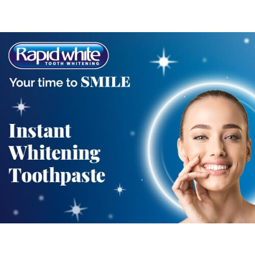 Rapid White Instant Whitening Toothpaste 75ml | Remove Stains, Prevents Tartar a 1
