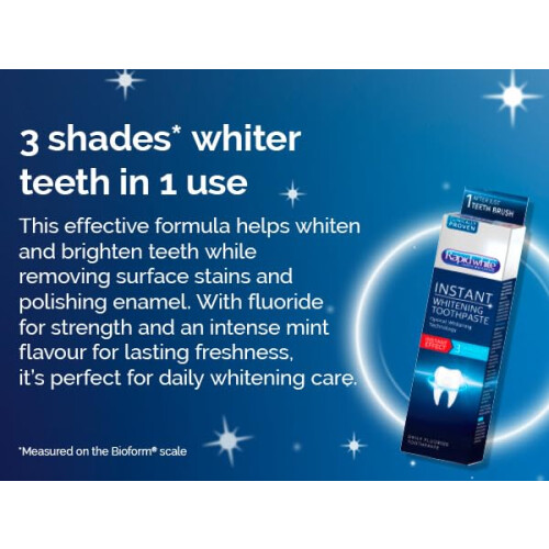 Rapid White Instant Whitening Toothpaste 75ml | Remove Stains, Prevents Tartar a 2