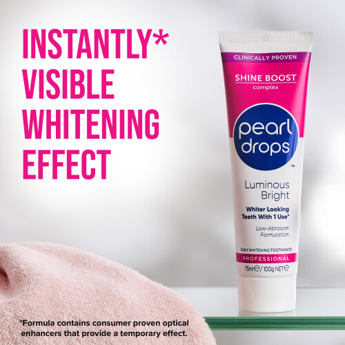 Pearl Drops Luminous Bright Toothpaste, Daily Whitening, 75ml 1