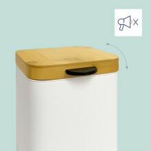 Poubelle de salle de bain murale, 3 L, couvercle à fermeture douce
