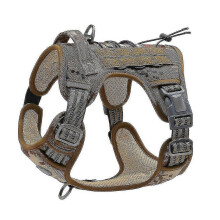 (Desert Camo, M) Koiravaljaat, taistelumalli, säädettävä, heijastava, kestävä oxford, keskisuurille ja suurille koirille, koko L