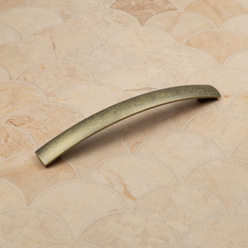 Antique Brass Cabinet Bow Handles (160mm Handle) 2