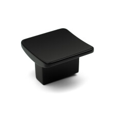 Matt Black Small Square Kitchen Cabinet Knob