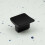 Matt Black Small Square Kitchen Cabinet Knob 3
