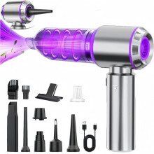 Handstaubsauger mit Power Display, 16000PA, 3-Gang Hochleistungs Mini-Staubsauger, Kabelloser Tragbarer Handstaubsauger, Kompres